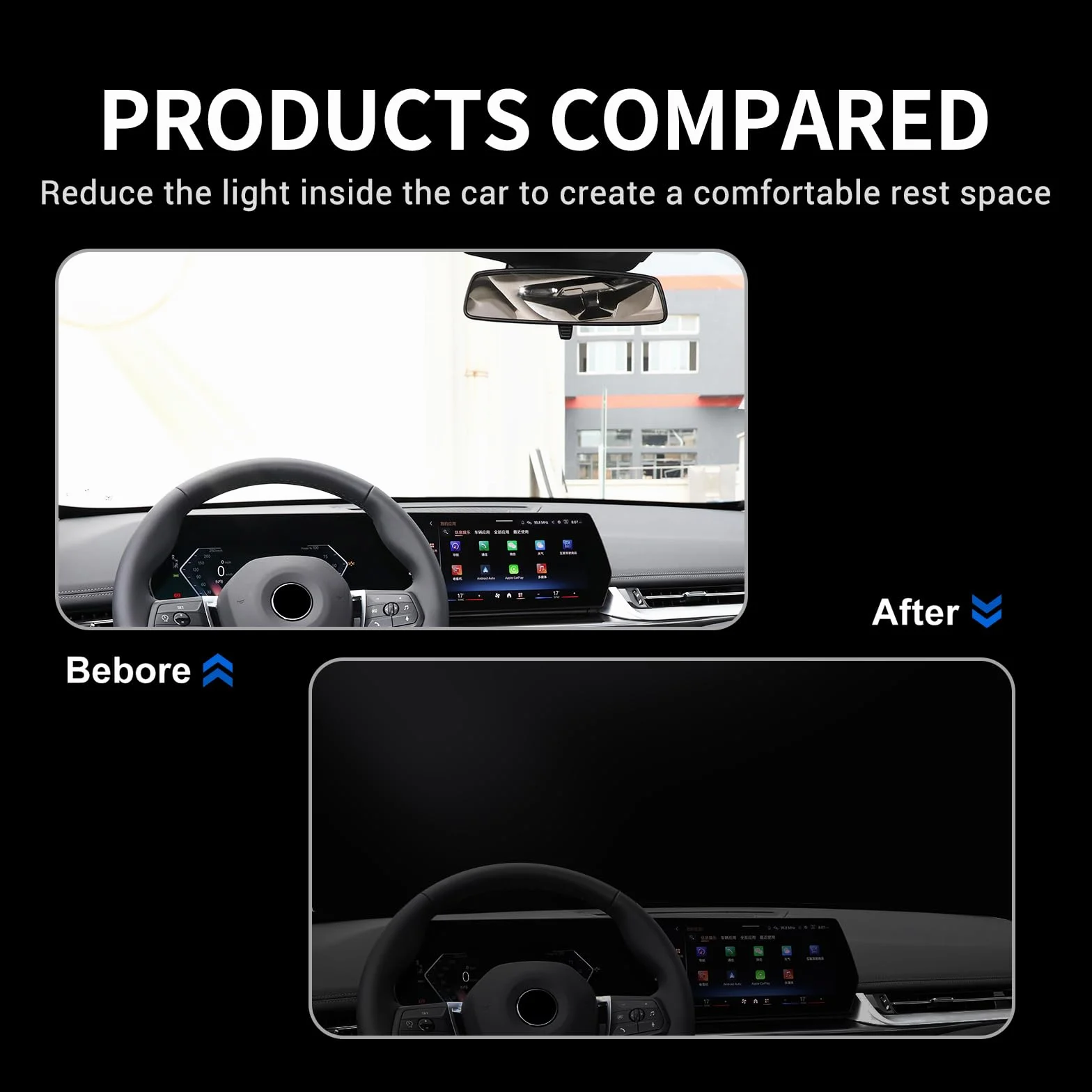 Do BMW X1/ix1 U11 2022, 2023, 2024, 2025, ochrona przed słońcem, zamiennik przedniej szyby samochodowej, ochrona przed słońcem do wnętrz, składany parasol przeciwsłoneczny (kolor srebrny)