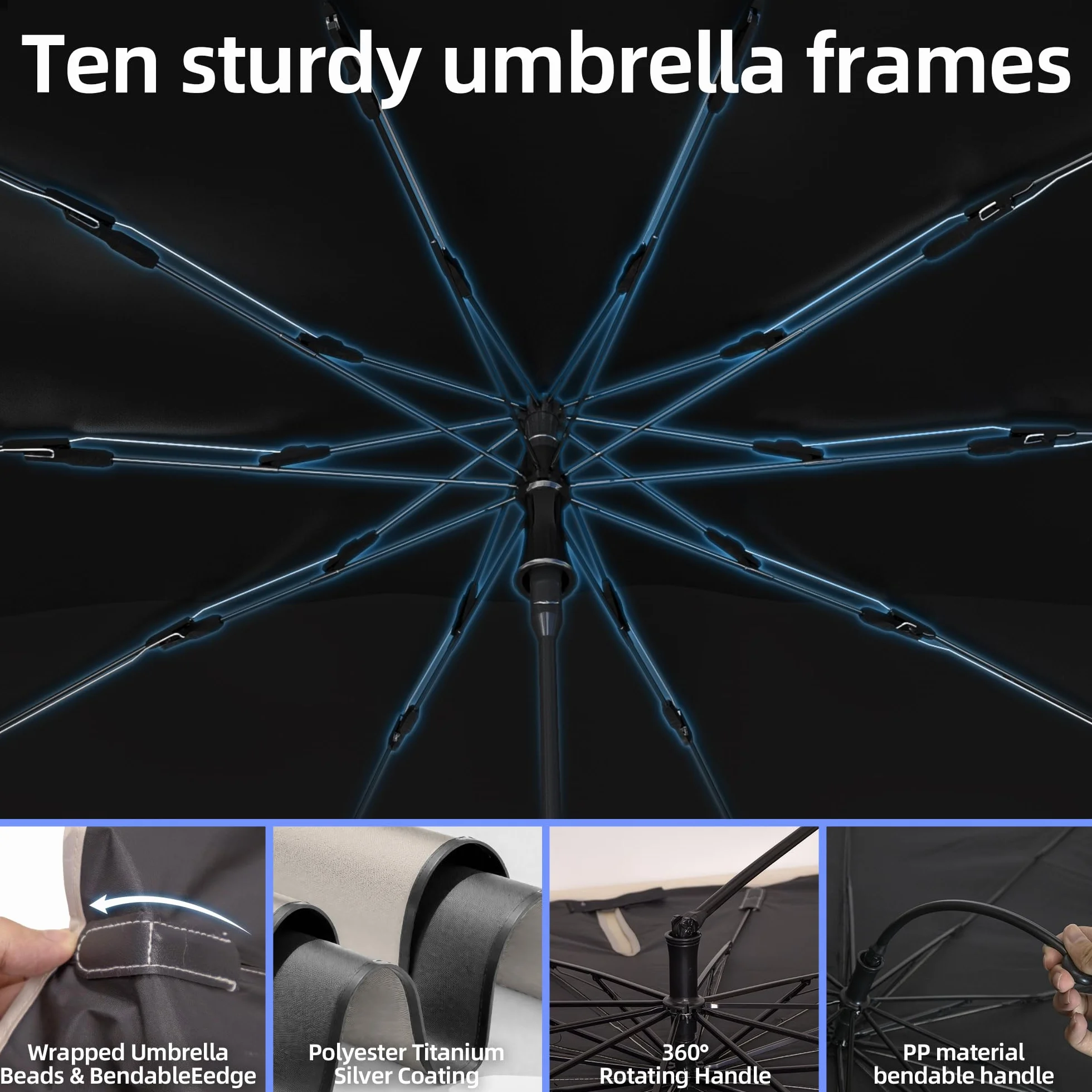 Parasol przeciwsłoneczny do samochodu, osłona przeciwsłoneczna do samochodu ochrona przed promieniowaniem UV, osłona przeciwsłoneczna samochodu wewnętrzna szyba, parasol samochodowy składana