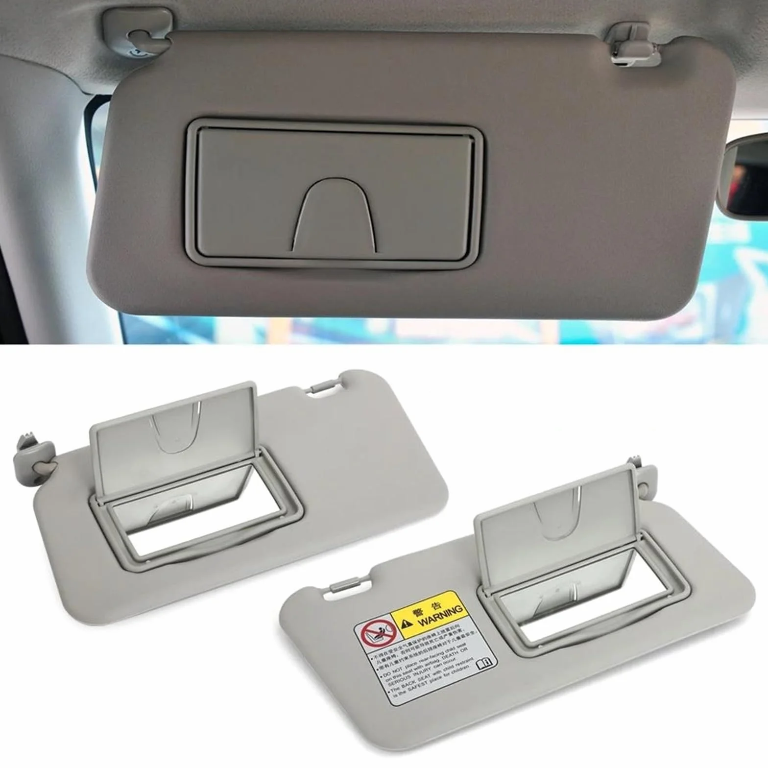 Do Suzuki Swift 2006-2010 do Splash 2011 84802-63J51 samochodowa osłona przeciwsłoneczna lewa prawa z lusterkiem samochodowa osłona przeciwsłoneczna (lewa)