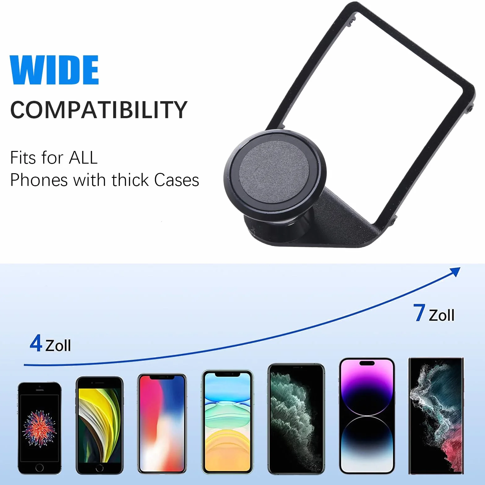 Uchwyt na telefon komórkowy do F22 F23 F30 F31 F34 F32 F33 F34 F34 F35 F36 F80 F82 M4 2013-2019 z logo M czarny