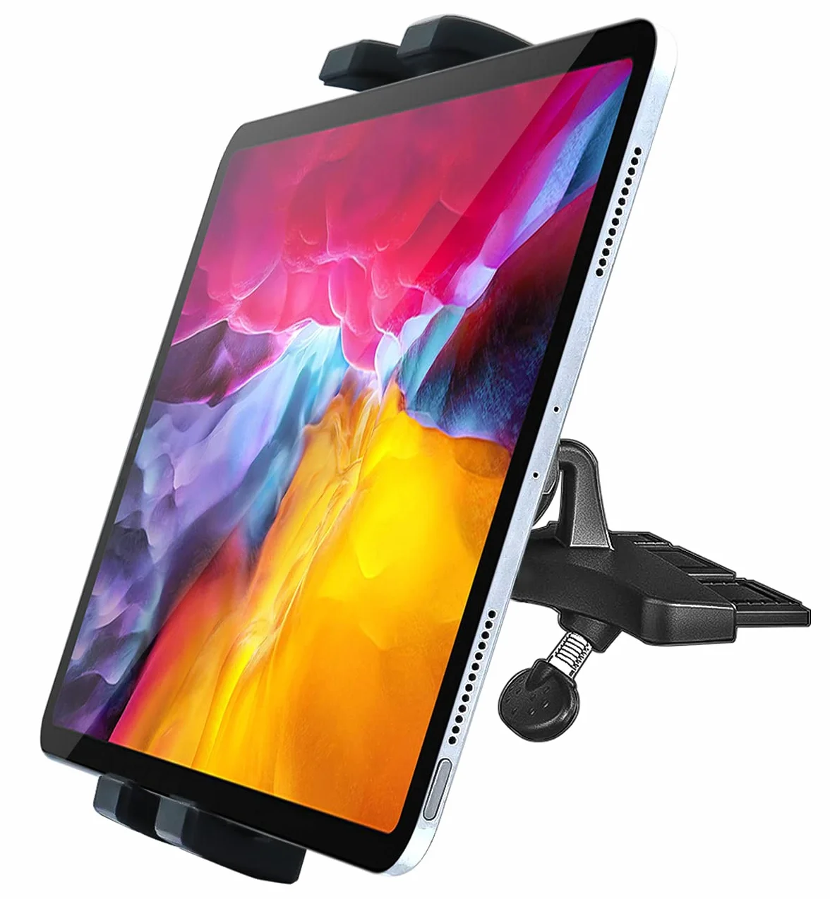 Uniwersalny uchwyt na tablet z gniazdem CD do iPada Pro 9,7, 10,5, 11 Air Mini 5, 4, 3, 2, Galaxy Tabs, iPhone i wielu telefonów komórkowych