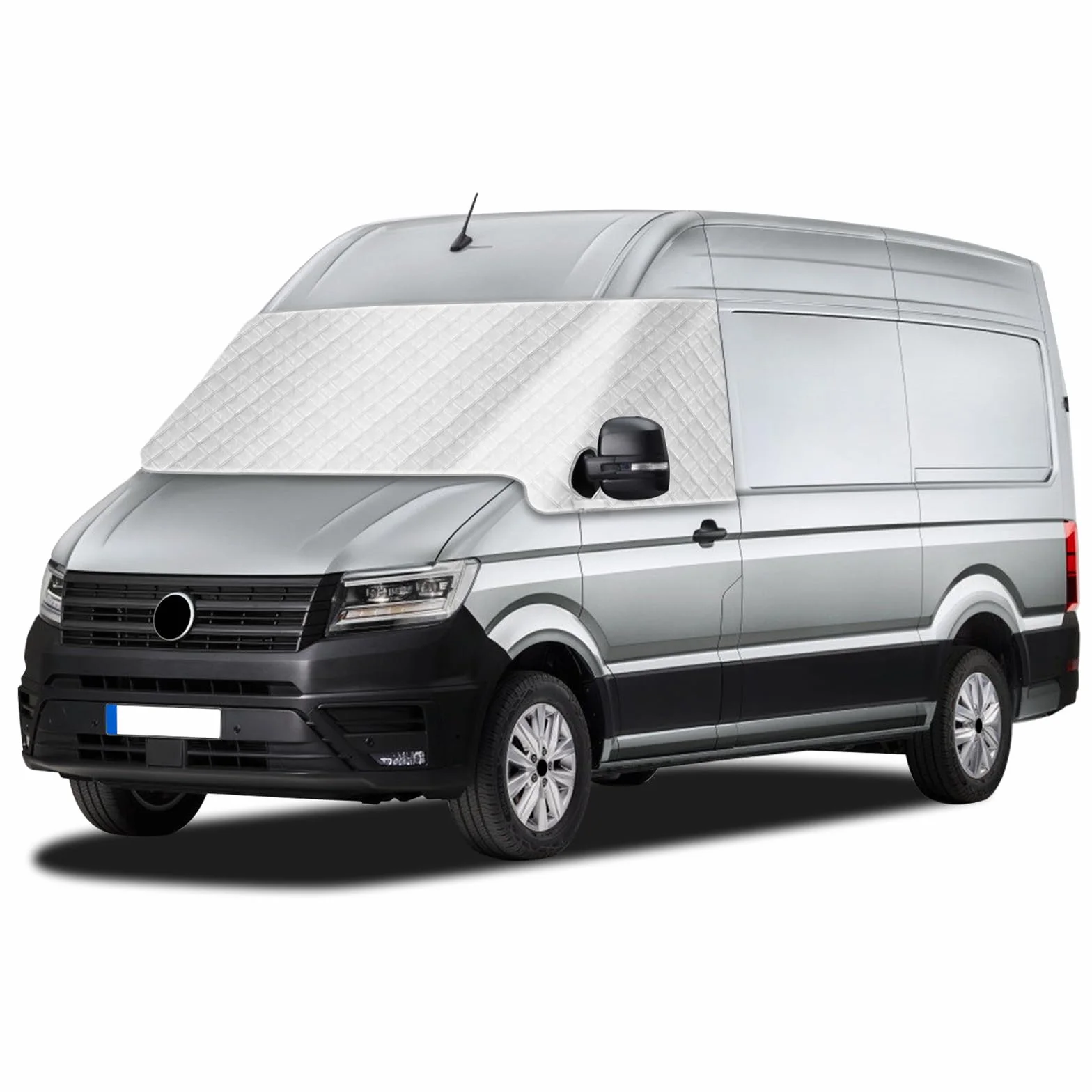 Osłona na przednią szybę kompatybilna z VW Crafter 2018-2025 – zewnętrzna osłona przedniej szyby, ochrona przed słońcem, śniegiem, lodem
